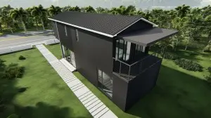 New Luxury 4*40ft Villa Customizable Prefabricated building Container House home