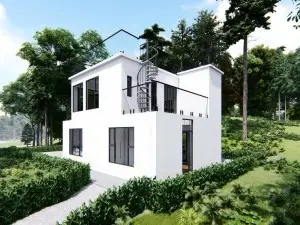 Long Lasting Modular Amazing Luxury Modified Two Story Container House