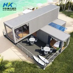 3*40ft Two Story Modular Prefabricated Shipping Container Home