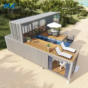 3*40ft Two Story Modular Prefabricated Shipping Container Home