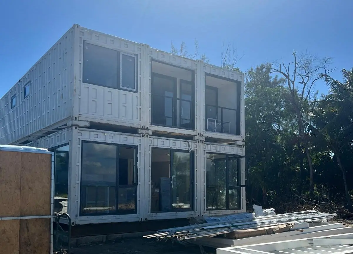 Container House Offers Unique Lakeside Living Experience