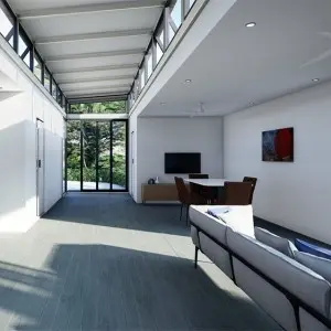 Two bedrooms prefabricated container beautiful homes