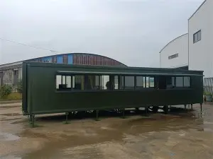 11.8m Transportable Steel Metal Building Removable Trailer Container House Trail
