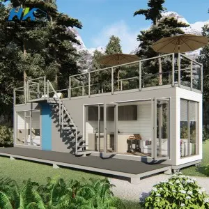 Factory wholesale Living In A Container Home – Luxury modern comfortable prefab container house for America market. – HK prefab