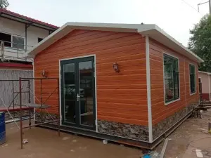 Light steel structure prefab tiny house .