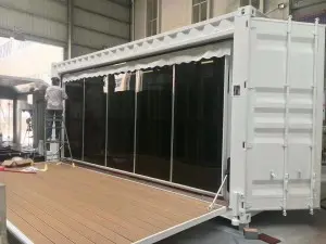 20ft expandable shipping container shop/coffee shop .