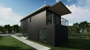 New Luxury 4*40ft Villa Customizable Prefabricated building Container House home