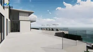 Multi Storey Steel Structure Building Modern House Design Garden House Villa Style container house