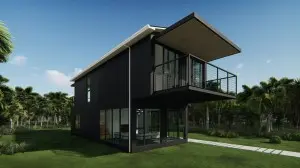 New Luxury 4*40ft Villa Customizable Prefabricated building Container House home