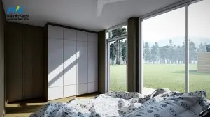 Multifunction Living Container Homes with solar panel