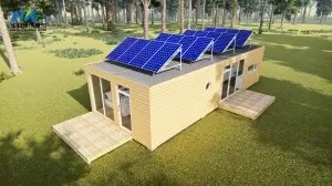 Multifunction Living Container Homes with solar panel