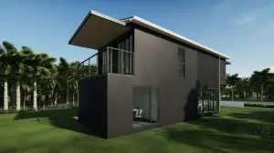 New Luxury 4*40ft Villa Customizable Prefabricated building Container House home