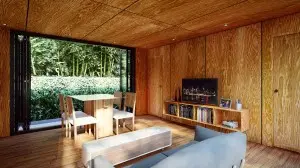 2x40ft Modified Container House Plywood inner decoration