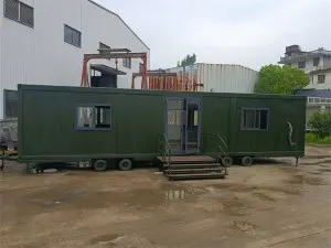 11.8m Transportable Steel Metal Building Removable Trailer Container House Trail