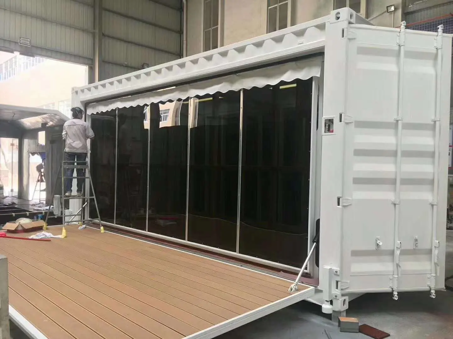 Professional China Portable Container House - 20ft expandable shipping container shop/coffee shop . - HK prefab