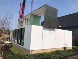 Steel frame modualr modern design prefabricated house .