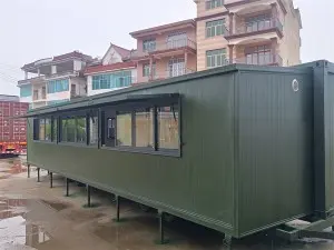 11.8m Transportable Steel Metal Building Removable Trailer Container House Trail